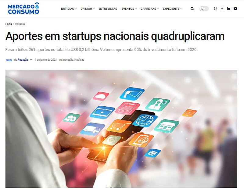 Aportes em startups nacionais quadruplicaram